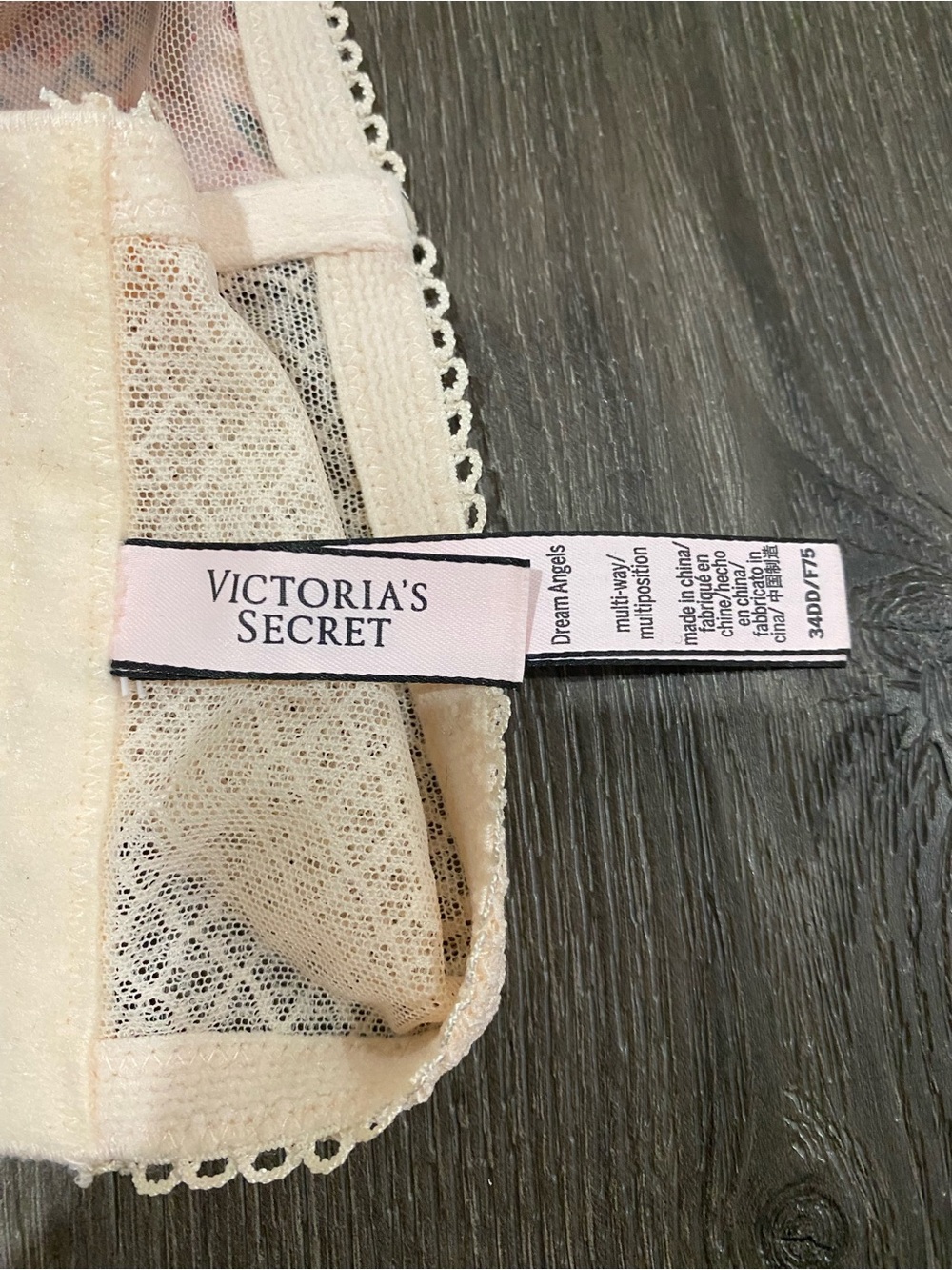 Victoria's Secret Cream Floral Longline bustier Corset Bra with Multicolor Print - Picture 4 of 7